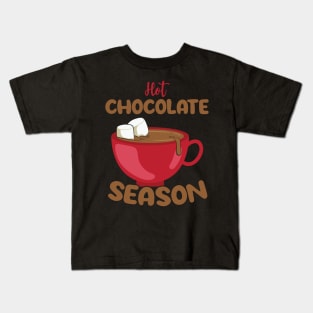 Hot Chocolate Season Kids T-Shirt